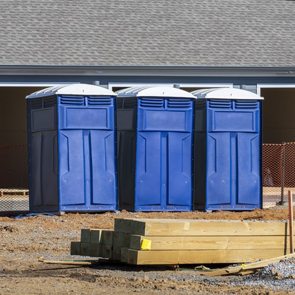 what is the expected delivery and pickup timeframe for the porta potties in Stonington